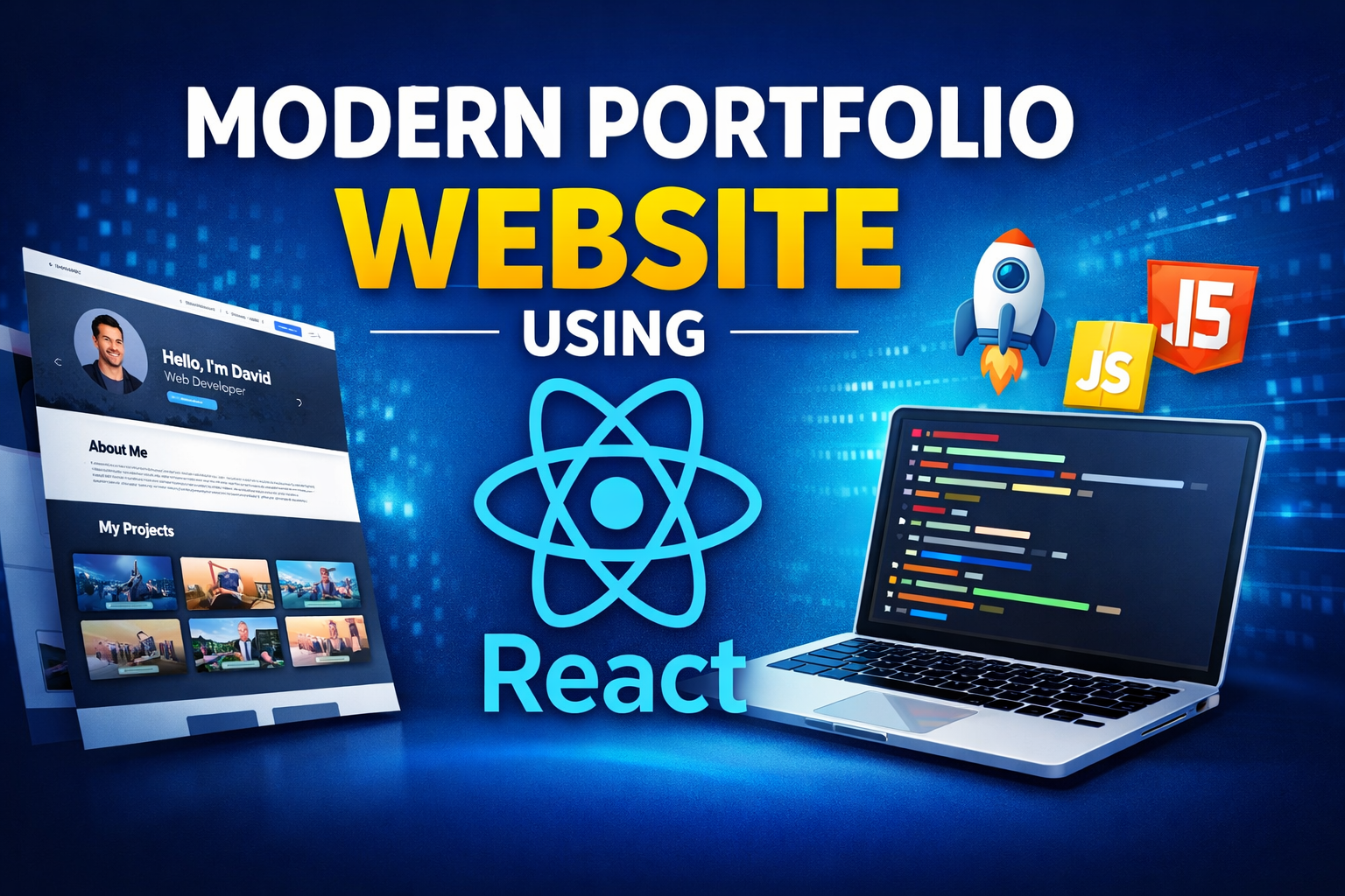 I Will Build Modern Portfolio Website Using React – Sleek, Fast ...