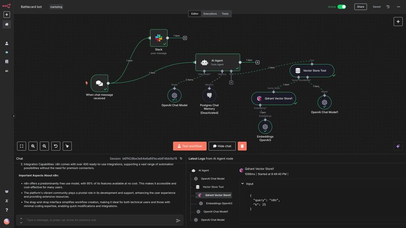 I will build n8n ai agent automation workflow, custom ai agents n8n ...