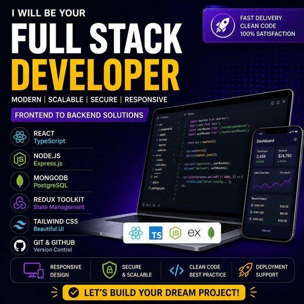 create a mern stack project for your growing business | Sikaty