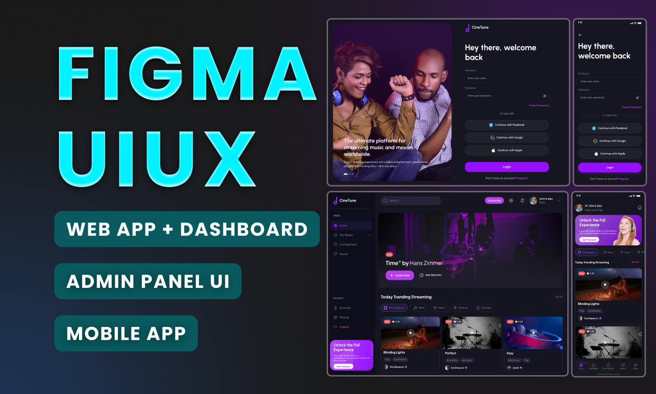 I will design saas UI UX for web And mobile app and dashboard in figma ...