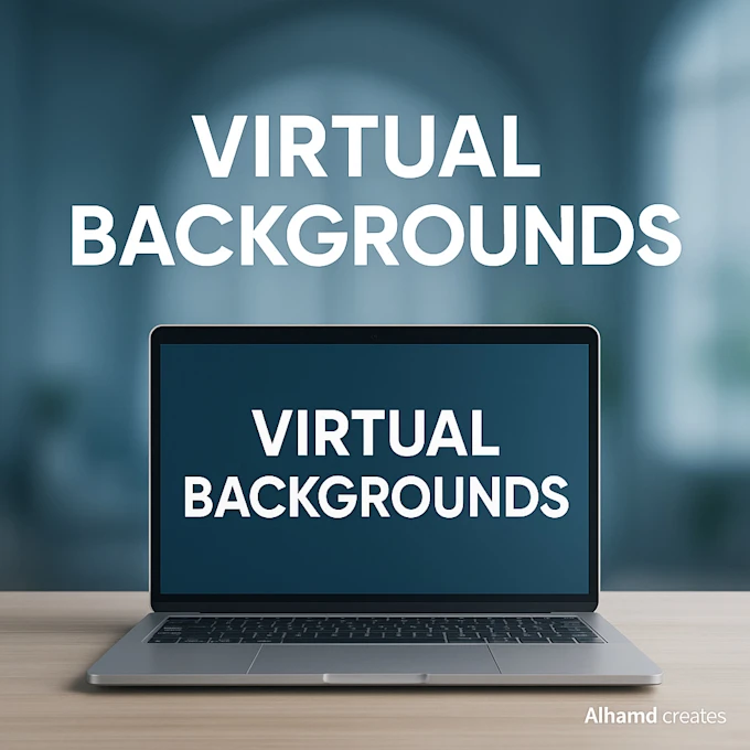 I will make professional and custom virtual backgrounds with your Brand ...