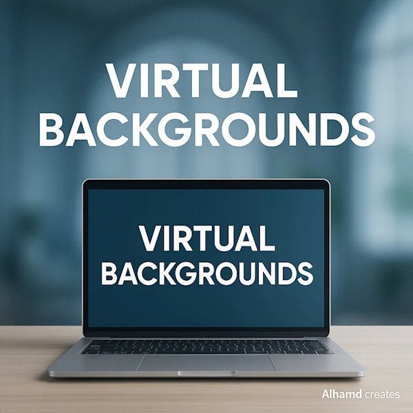 I will make professional and custom virtual backgrounds with your Brand ...